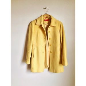 ✨moving sale✨ Anne Klein Wool Yellow Coat 💛